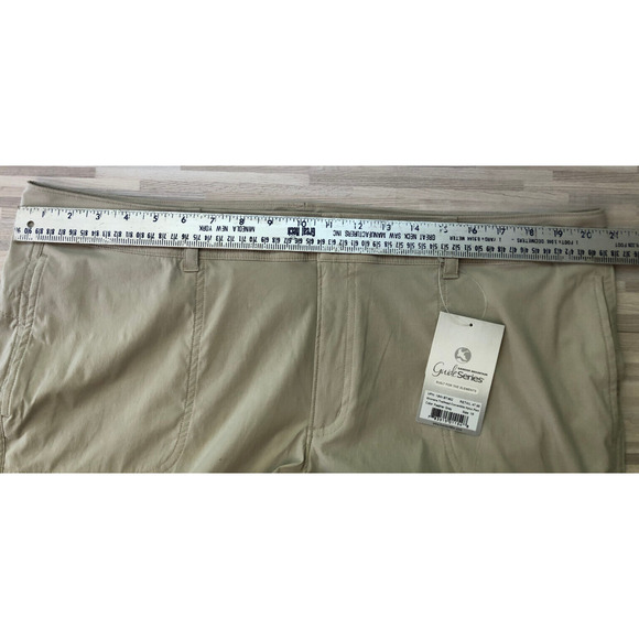 Guide Series Women's Trailhead Convertible Nylon Pants, Feather Gray/ Tan, Sz 18 - Picture 8 of 9
